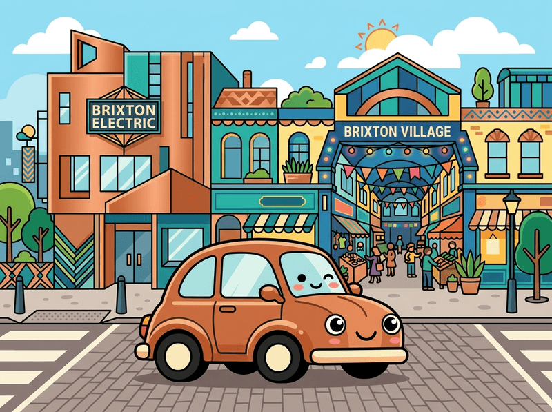 Illustration of a London landmark near Lambeth